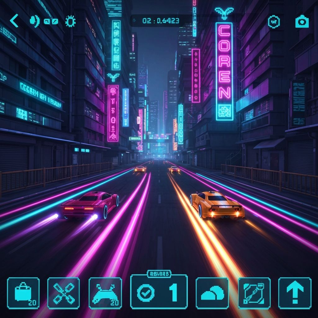 Screenshot du jeu Neon Racer X